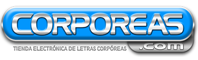 Corporeas.com Tienda electronica de letras corp�reas